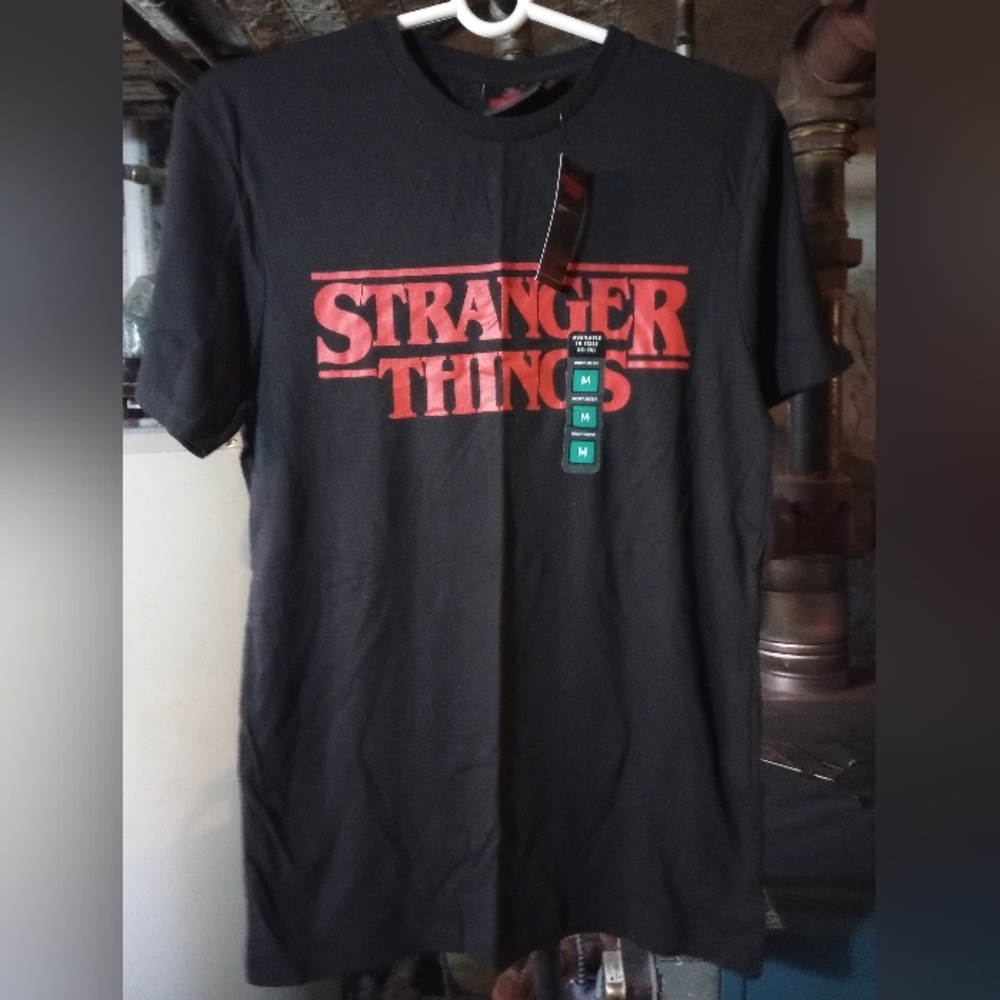 Primark Stranger Things Black Graphic Tee